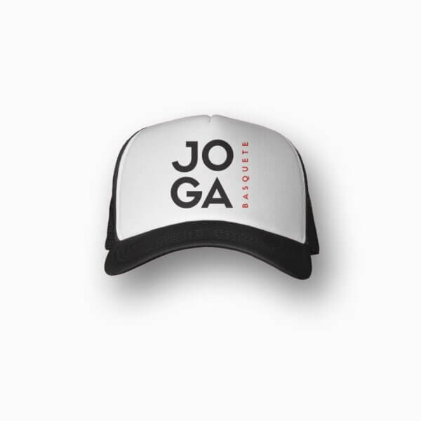 Boné Joga Basquete Logo Trucker Branco